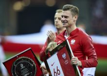 Pożegnanie Piszczka, popis Lewandowskiego i wejście „Szymka”